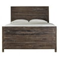 thumbnail image 5 of Bowery Hill Farmhouse Metal California King Solid Wood Panel Bed in Espresso, 5 of 6