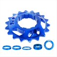 thumbnail image 1 of Kit de Conversión de Volante de Inercia de una Sola Velocidad Piñón de Bicicleta de Carretera con Piñón de Casete 18T para Cadena de Rueda Libre Azul, 1 of 9