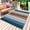 Blue, variant on Outdoor Rug 3' x 5', Sage Green Large Carpet Area Rugs for Patio, RV, Deck, Farmhouse Wood Grain Vintage Brown Striped Water Absorption Camping Rug, Lightweight Washable Rugs Runner