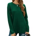 thumbnail image 4 of Fantaslook Womens Tops Textured Long Sleeve Shirts Casual Fall Tops Lightweight Pullover, 4 of 9