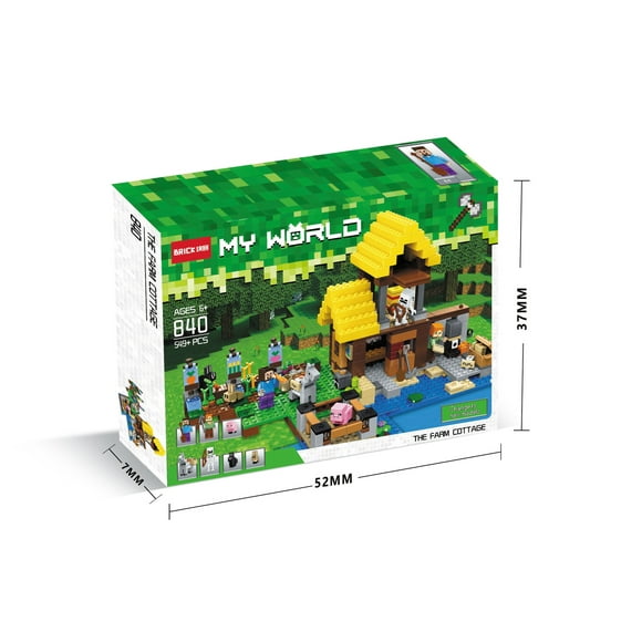 Minecraft Building Kit with Popular Minecraft Characters and more for Creative Play for 84 months to 168 months