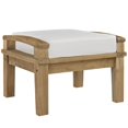 thumbnail image 4 of Modway Marina Ensemble de Canapé d'Extérieur en Teck 4 Pcs, Naturel et Blanc, 4 of 4