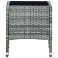 thumbnail image 3 of vidaXL Garden Table Grey 40x40x45 cm Poly Rattan, 3 of 5