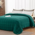 thumbnail image 3 of Teler Weighted Blanket for Adult (20lbs 60.2"x80.2" Queen Size Dark Green) ,Cooling Breathable Heavy Blanket, 3 of 6