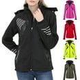 thumbnail image 4 of Lovskoo 2024 Winter Jackets for Women Fleece Lined Raincoat Wind Breakers Hiking Zip Up Hooded Outwear Rain Jacket Trench Coat Pink, 4 of 4
