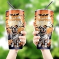 thumbnail image 4 of Mummy Bulldog Happy Halloween with Pumpkins Bats Spooky Fun 30oz Stainless Steel Tumbler Insulated Cup with Lid Dog Lover Gifts Idea - 00019, 4 of 5