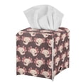 thumbnail image 2 of Renewold Cute Axolotl Cube Tissue Box Cover PU Leather Napkin Tissues Organizer Foldable Tissue Box Holder for Bathrooms,Office,Car,Nightstand,Outdoor Tent,Dining Table, 2 of 5