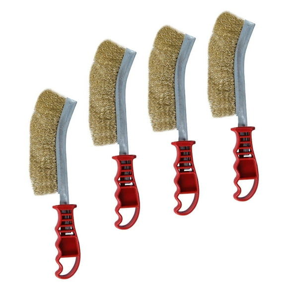 LEORX 4Pcs Professional Grill Brush Plastic for Family and Friends Cooking