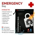 thumbnail image 5 of Fireproof Water-Resistant Bag, Protects Important Documents, 15 x 11 inch, Black - Emergency Bag, 5 of 6