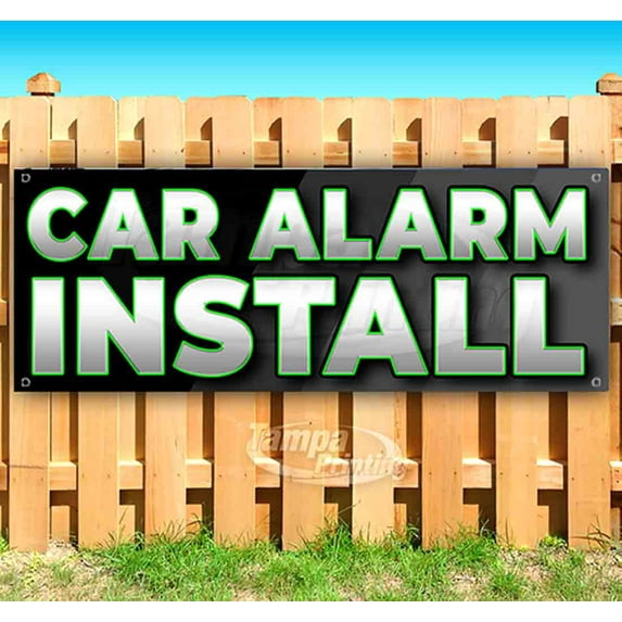 Carl Alarm Install 13 oz Vinyl Banner With Metal Grommets