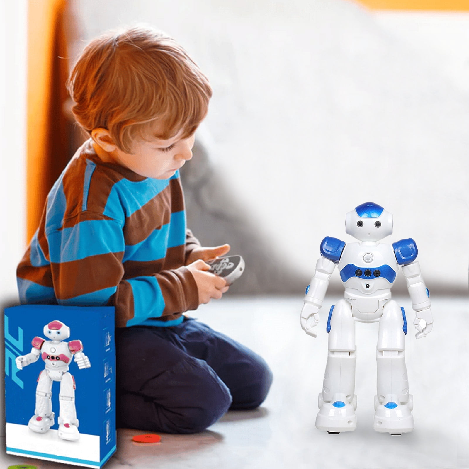 Mouind Robot Toys, R22 Remote Control Intelligent Robot, Recording Dancing Singing Programmable Gesture Sensing Robots for Kids 8+ Years Old Christmas