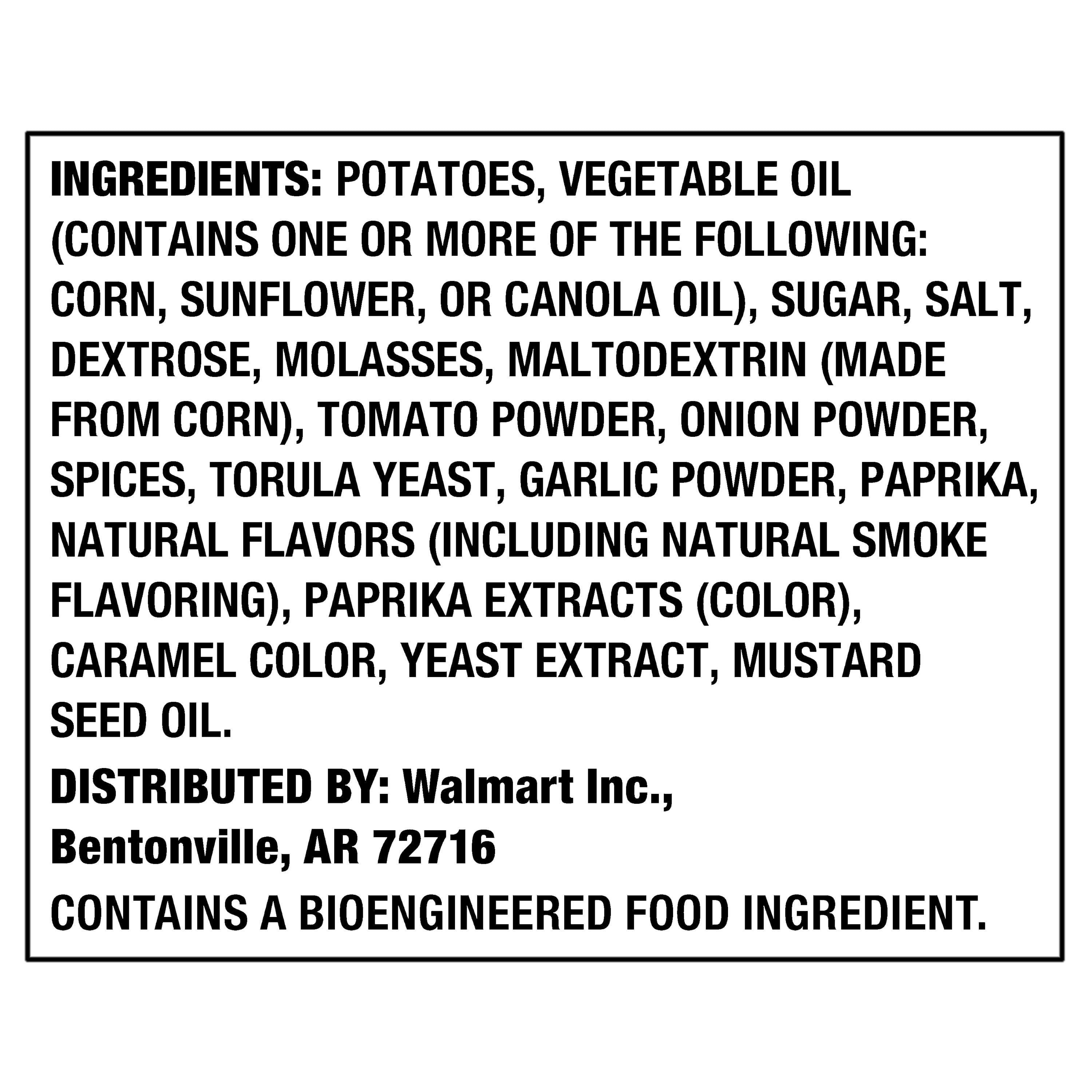 Great Value Party Size Barbecue Potato Chips, 12.5 oz