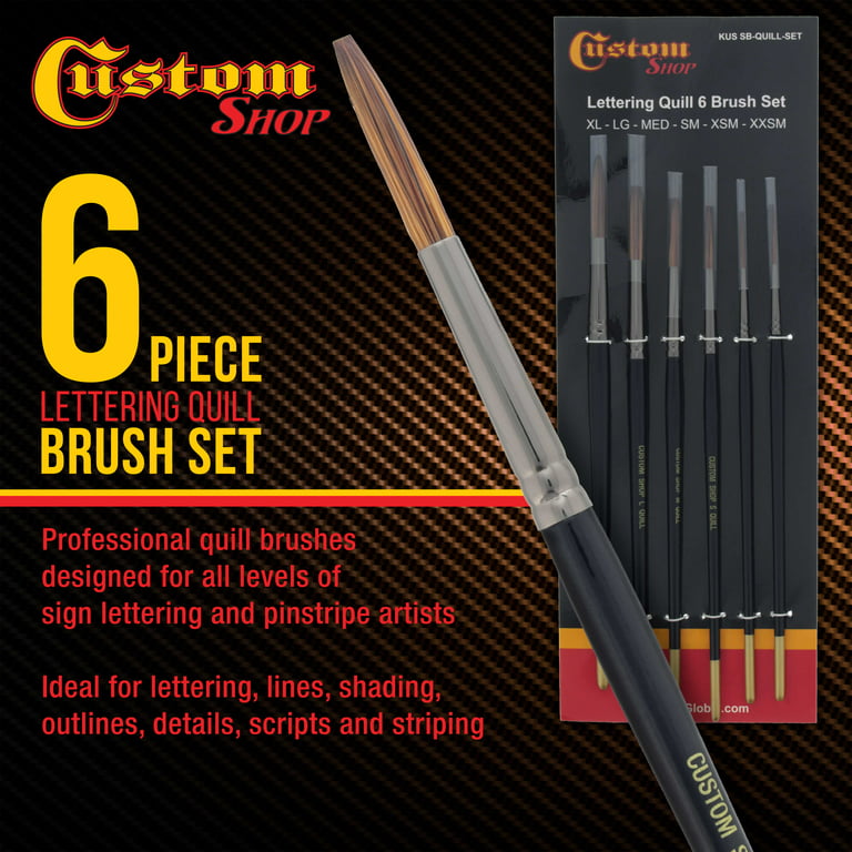 Custom Shop Scroll Pinstripe Brush Kit (#1 & #2)