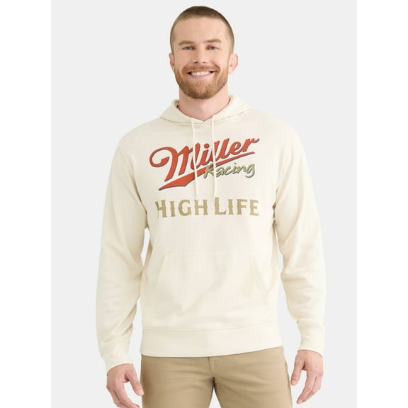 Miller High Life Men's and Big Men's Graphic Hoodie Sweatshirt, Sizes XS-3XL