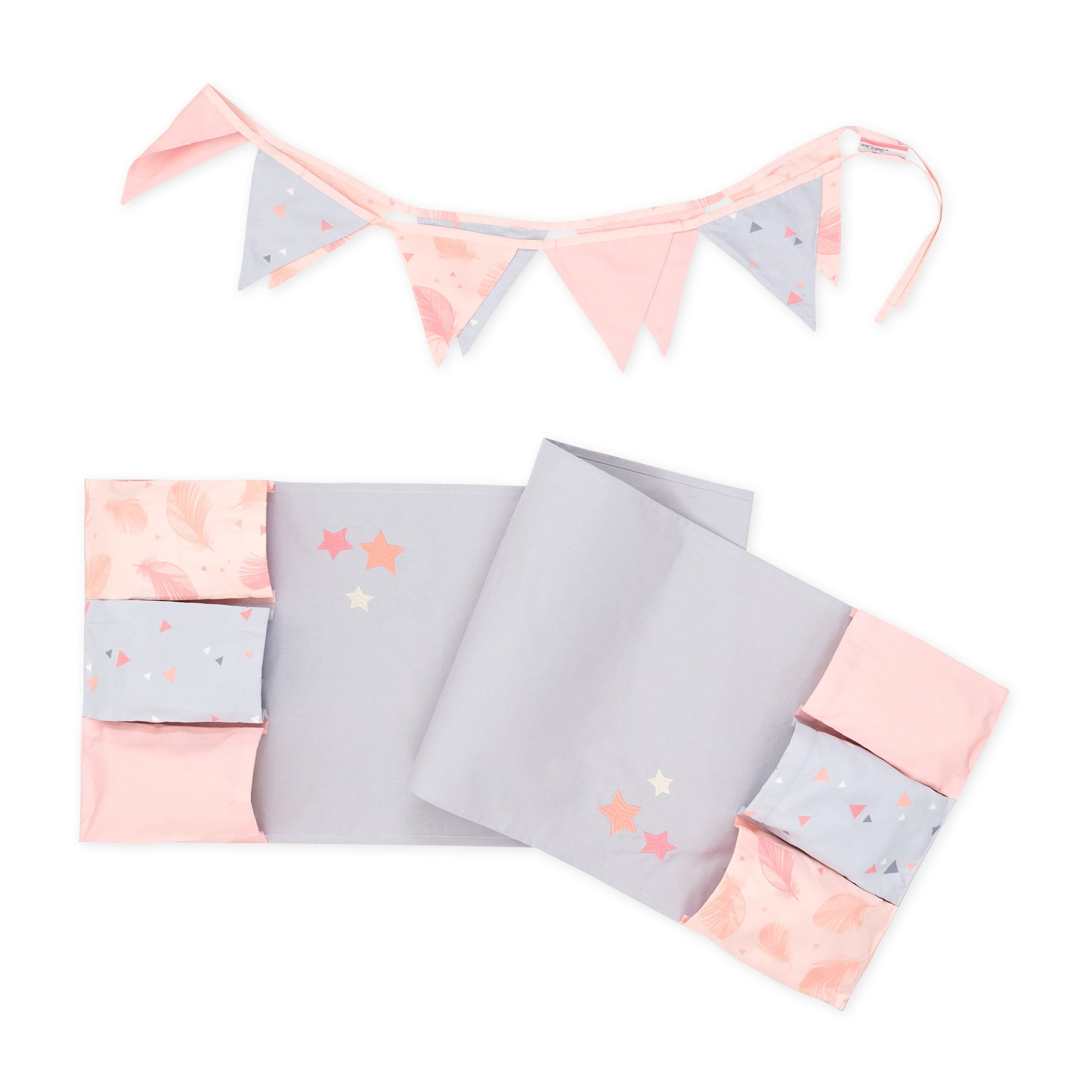 South Shore DreamIt Changing Table Runner and Pennant Banner, Pink