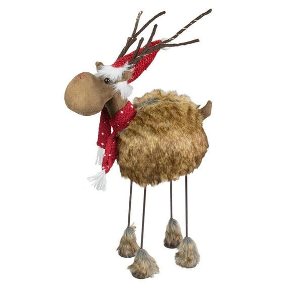 Northlight LED Lighted Faux Fur Reindeer Christmas Figure - 25"