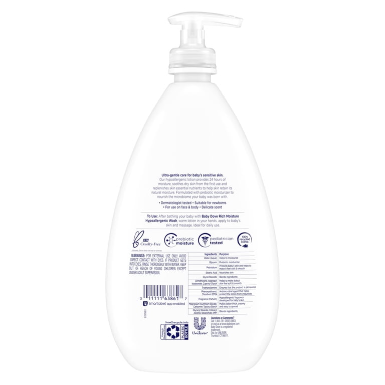 Baby Dove Rich Moisture Body Lotion, 20 fl oz photo 7