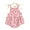 Pink, variant on Kiapeise Baby Girls Summer One-Piece Jumpsuit Sleeveless Floral Strap Romper