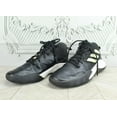 thumbnail image 2 of Ad-id-as Ownthegame Men's Black Leather Lace Up Basketball Sneaker Shoes Size 6, 2 of 6