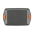 thumbnail image 7 of Rachael Ray 9 x 13-Inch Nonstick Bakeware Rectangle Cake Pan, Gray with Orange Handles, 7 of 7