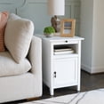 thumbnail image 2 of Powell Bryson Indoor Side Accent Table with Storage and Built-In USB Port, White, 2 of 20