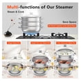 thumbnail image 5 of 3-Tier Stainless Steel Steamer, Non-Stick Meat Vegetable Cooking Steam Pot Kitchen Steamer Cooker Dumpling Steamer for Induction Cookers, Electric Ceramic Stoves, 5 of 9