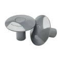 thumbnail image 1 of Saftron Swimming Pool & Spa Ladder Rail Anchor Socket Cover, Gray (1 Pair), 1 of 3