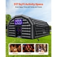 thumbnail image 2 of KFFKFF Inflatable Nightclub, 26.2 x 19.7 x 13.1 ft Party Tent with 1100W Blower & Sandbag, Ventilated Blow-up Event Space with 2 Windows, Air Cube House for Celebrations and Gatherings, 2 of 8