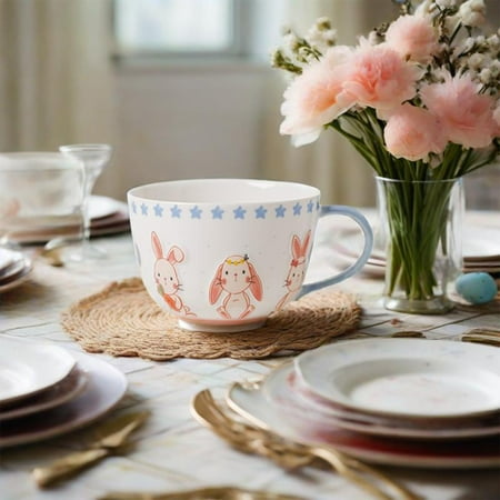 

Teissuly Clearance Easter Bunny Coffee Mug Colorful Ceramic Mug For Home Office And School For Family And Colleagues Best Gift