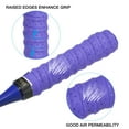 thumbnail image 5 of Tennis Badminton Racket Overgrip Anti Skid Sweatband Racquet Grip with Raised Ridges, Purple 2 Pack, 5 of 6