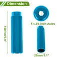 thumbnail image 3 of Ofertas Únicas 4 Pcs Patines para Bicicleta Antideslizantes de Aleación de Aluminio 100mm de Longitud Ejes de 3/8 pulgadas Azul Cielo, 3 of 7