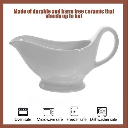 UNOMOR Thanksgiving Gravy Boat Ceramic 1Set for Home Dining