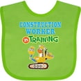 thumbnail image 3 of Inktastic Construction Worker in Training Boys or Girls Baby Bib, 3 of 4
