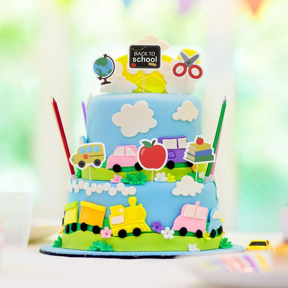 BESTONZON 36Pcs Sweet Dessert Topper Flags for Cupcake Cake and Party Decor