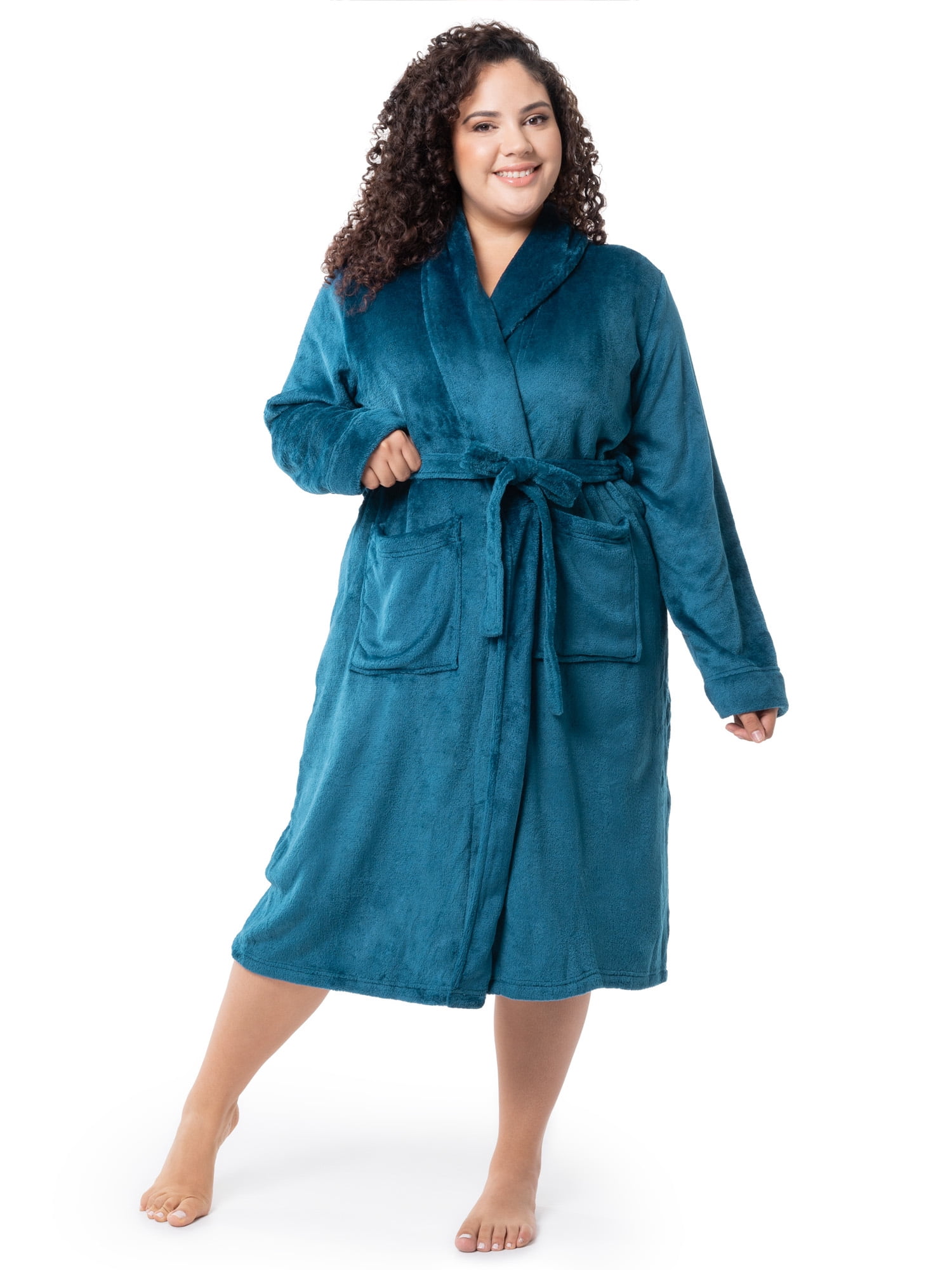 Fruit of the Loom Women's Beyond Soft Fleece Robe, Sizes XS/S-4X