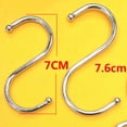 thumbnail image 3 of Bearachild 5 Pisces Iron S Shaped Hook Holder Duty Mops Heavy Clothes Closet Cloth Wardrobe Pan Storage Hanger Organizing Portable Type3 NO3, 3 of 6