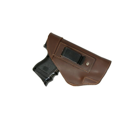 Barsony Right Brown Leather IWB Holster Size 17 Beretta CZ EAA Ruger Springfield Sig Compact 9 40 (Best Iwb Holster For Cz 75 Compact)