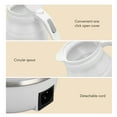 thumbnail image 4 of Water Boiling Pot, 600ML US Plug 110V Quick Heating Auto Power Off Electric Kettle  for Camping White, 4 of 7