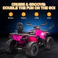 thumbnail image 7 of KerryYoo SAT5 24V Kids ATV, Licensed Can-am 4 Wheeler for Kids, Kerry Yoo Children Electric Car, 2 Seats, Parental Handle, Suspension, Safety Belt, Music-Pink, 7 of 7