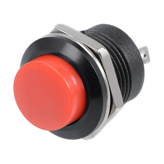5Pcs,16mm Red Momentary Push Button Switch Round Button R13-507 SPST 1 NO 1 NC