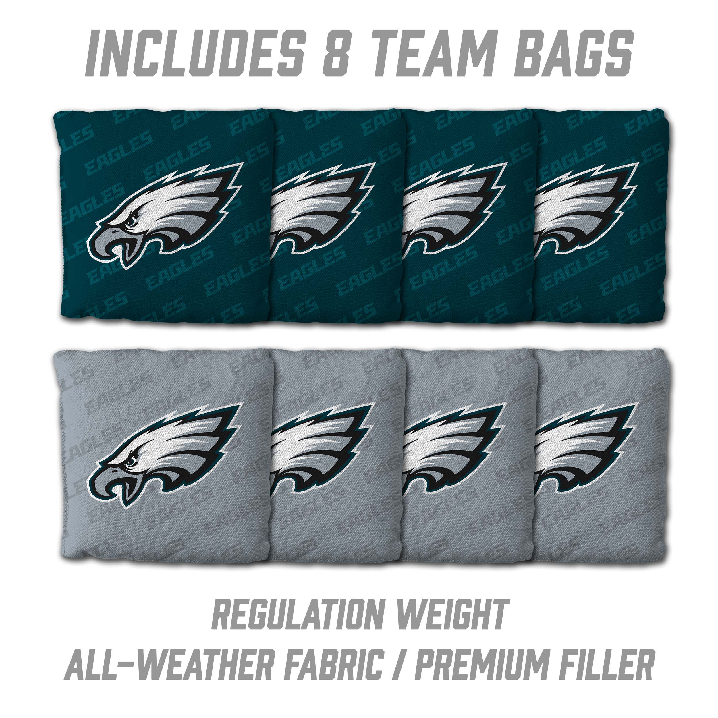 YouTheFan NFL Philadelphia Eagles 2x4 Slogan Series Cornhole