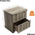 thumbnail image 2 of 2-Drawer Farmhouse Lateral File Cabinet - 30" Wood Filing Storage for A4/Letter/Legal Documents, Home Office Use, 2 of 7