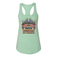 thumbnail image 2 of Wild Bobby, American By Birth Christian By Choice USA Flag Inspirational/Christian Ladies Racerback Tank Top, Mint, Large, 2 of 3