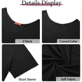 thumbnail image 5 of WellSize Plus Size Womens T Shirts V Neck Tunic Tops for Women Summer Short Sleeve Shirts Basic Tops, 5 of 8