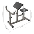 thumbnail image 2 of Miumaeov 300kg Preacher Curl Bench Adjustable Strength Training Bench Gym Biceps Bench, 2 of 17