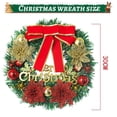 thumbnail image 3 of 12 Inch Christmas Wreath, Outdoor Lighted Christmas Wreath for Front Door, Xmas Wreath for Holiday Christmas Party Decorations, 3 of 11