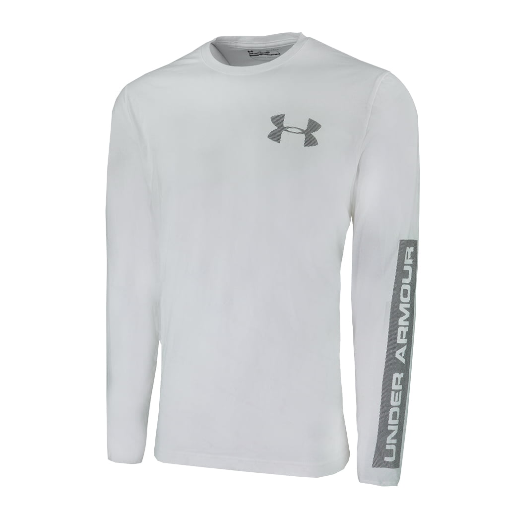 Under Armour - Under Armour Men's Striped Small Logo L/S T-Shirt ...