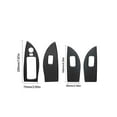 thumbnail image 3 of Soft Carbon Fiber Car Interior Decor Kits 4Pcs Carbon Fiber Interior Window Lift Switch Cover Trim For Chevrolet Impala Sticker, 3 of 12
