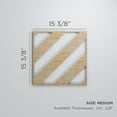 thumbnail image 3 of Ekena Millwork 15 3/8"W x 15 3/8"H x 1/4"T Medium Strymon Decorative Fretwork Wood Wall Panels, Hickory, 3 of 18