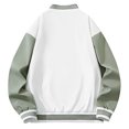 thumbnail image 3 of Vedolay Jackets for Men Fashion Autumn Long Sleeve Loose Hooded Coat for Men Cardigan White,M, 3 of 3